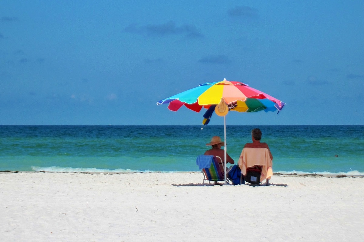 Couple-friendly beach in Florida